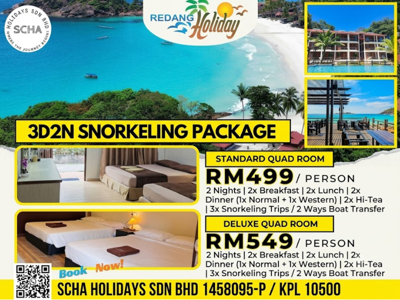 3D2N Redang Beach Resort Snorkeling Package