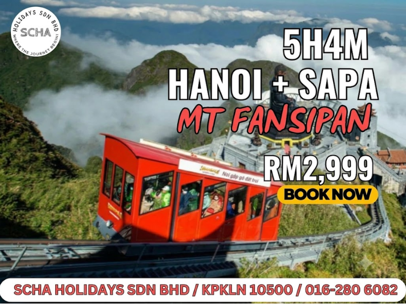 5D4N Hanoi + Sapa + Mt Fansipan Vietnam