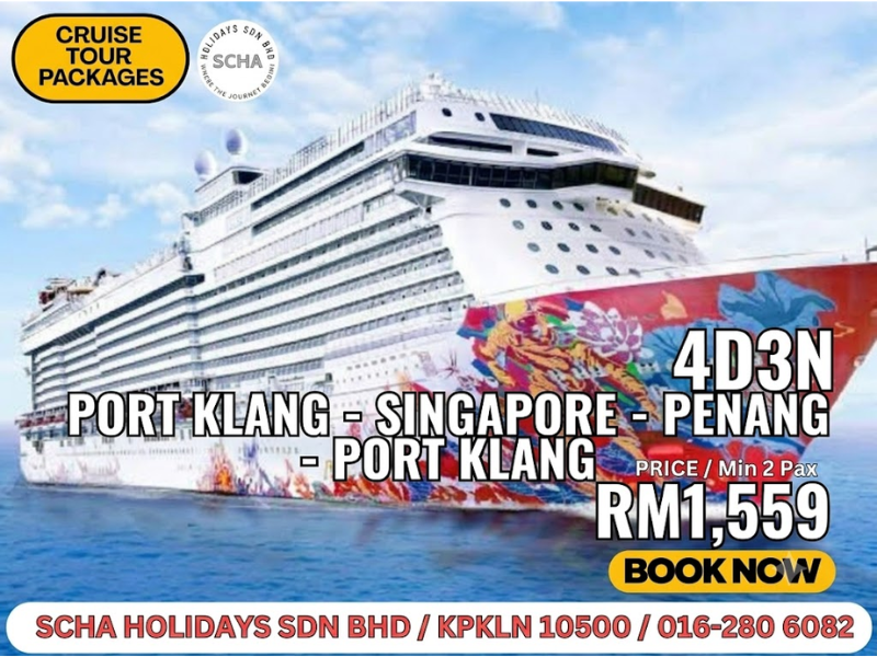 4D3N Port Klang – Singapore – Penang – Port Klang