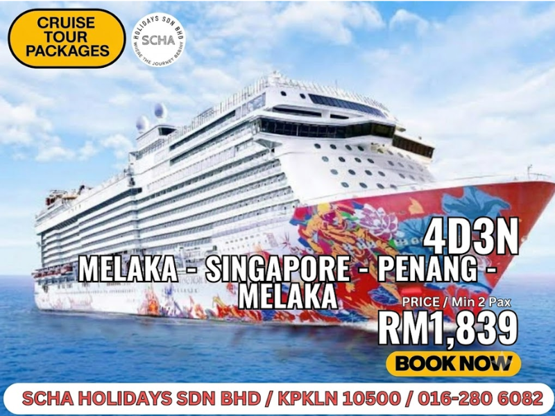 4D3N Melaka – Singapore – Penang – Melaka