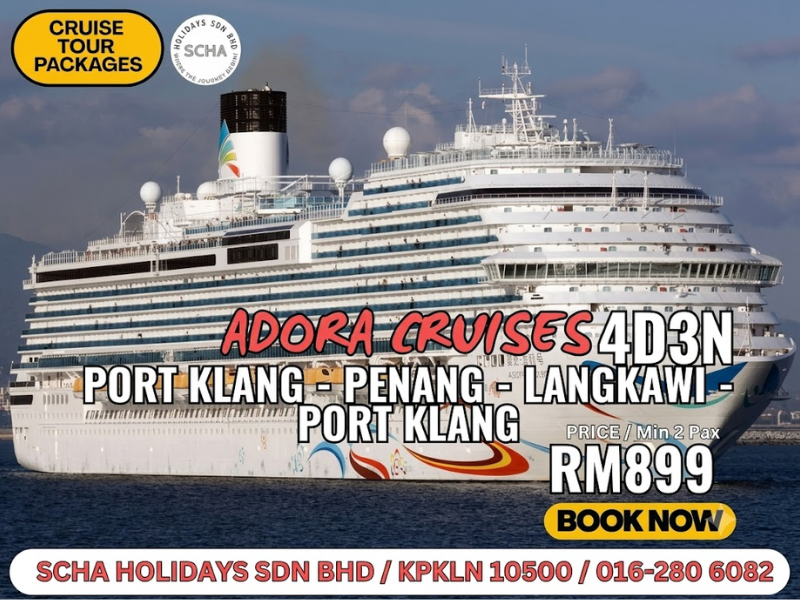 4D3N Port Klang – Penang – Langkawi – Port Klang