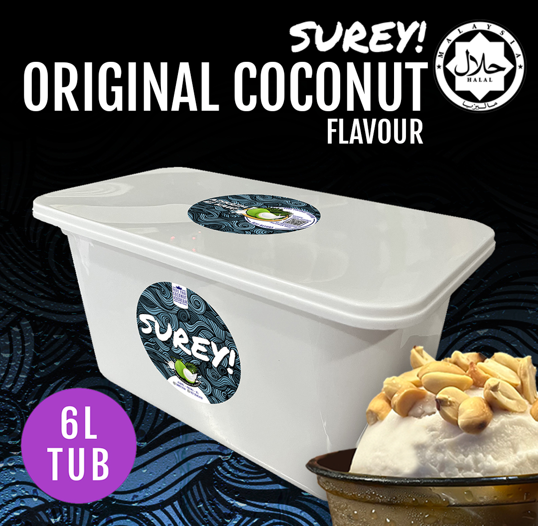 Surey! Coconut Icecream - Original Flavour 6liter Tub