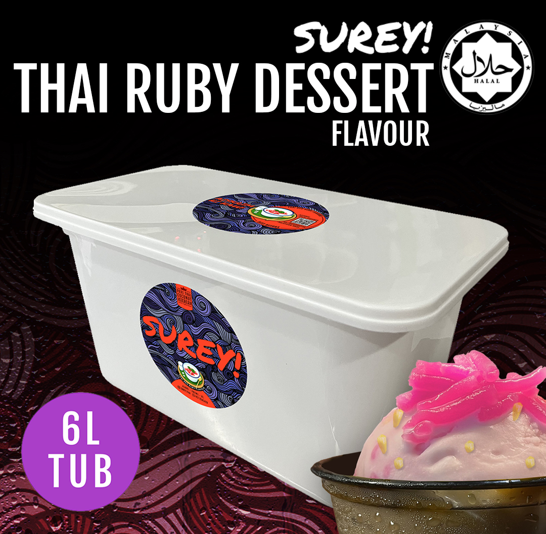 Surey! Coconut Icecream - Red Ruby 6liter Tub