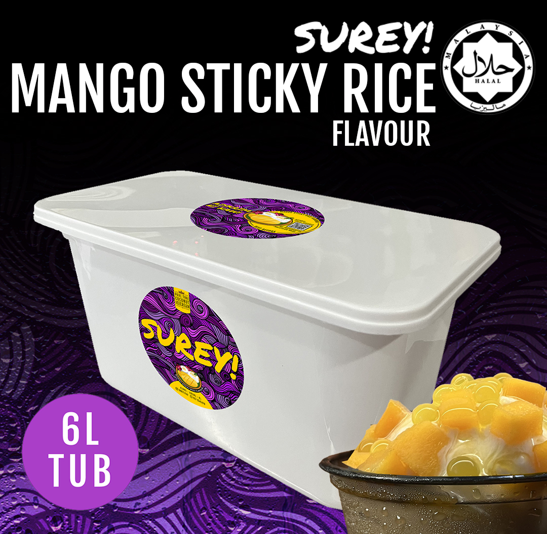 Surey! Coconut Icecream - Mango Sticky Rice 6liter Tub
