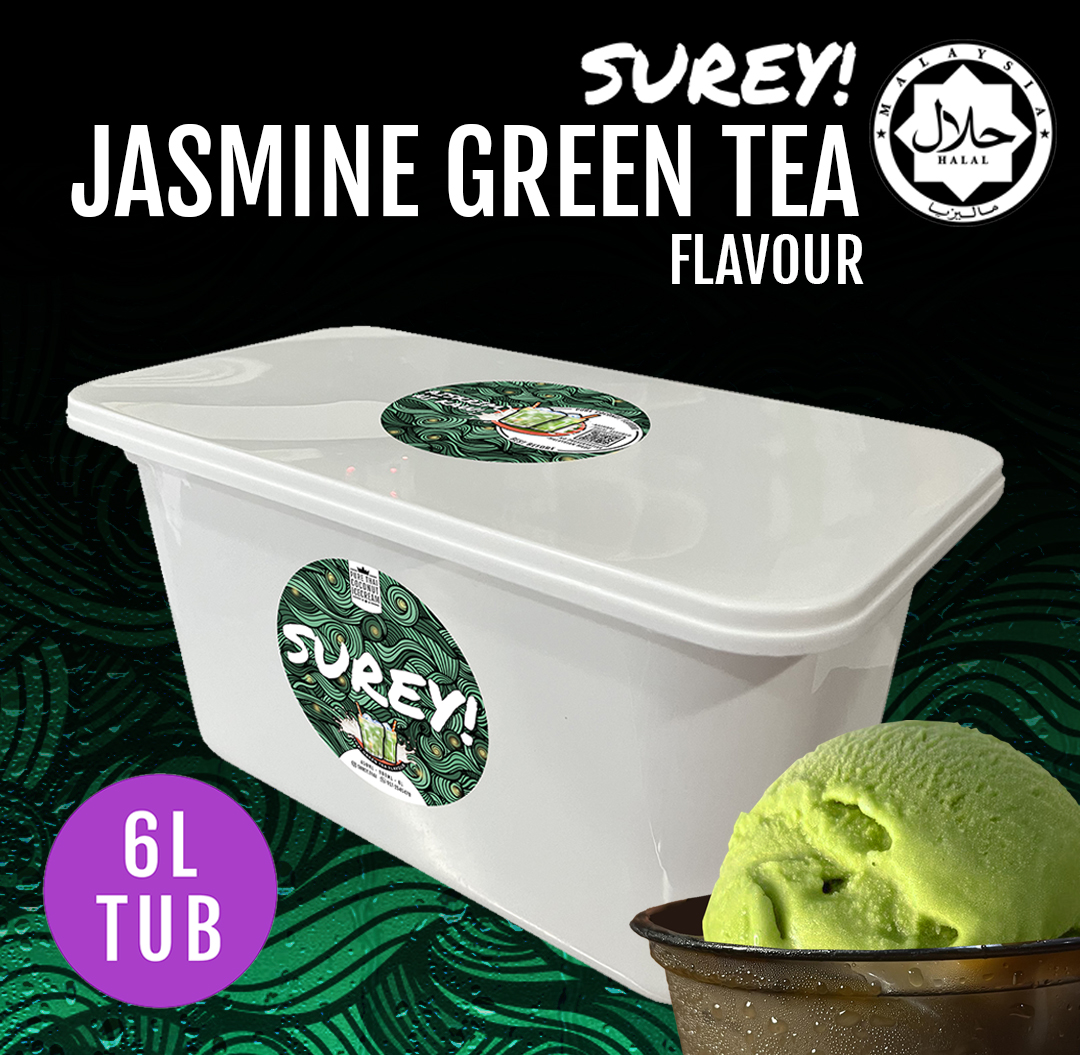 Surey! Coconut Icecream - Thai GreenTea Infused 6liter Tub